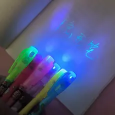 Criativo Marcador De Caneta Invisível Estudante Luminosa Brilhante Fluorescente Mágica Random 1