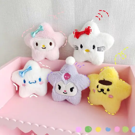 Chaveiro Adorável Fivela Chave Sanrio Pelúcia Broche Boneca Ornamentos Bolsa Acessórios Presente Namoradas Dia Dos Namor