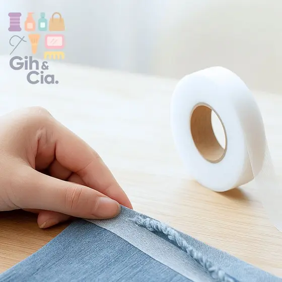 Barra Fácil 2cm x 50m Bainha Mágica Instantânea Fita Termocolante Dupla Face  Sem Costura