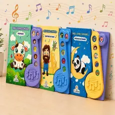 Livro Sonoro Bebê Infantil com Sons e Música Educativa