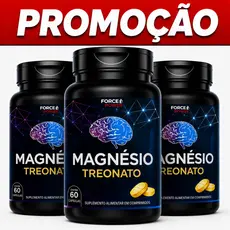 3 Treonato de Magnésio 1000 mg com Treonina Total 180 Comprimidos ( KIT PARA 03 MESES USO )