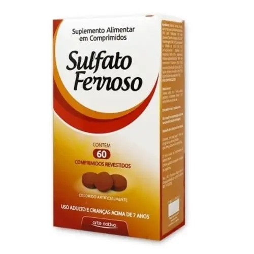 Sulfato Ferroso C/60 Comprimidos - Arte Nativa