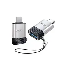 ADAPTADOR OTG HREBOS HS-222 USB-TYPE-C / USB-A F
