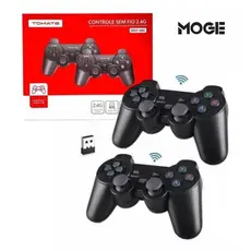 Kit 2 Controles Wireless 2.4G para PC / TV / Retro Game – Tomate