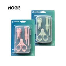 Kit Higiene Bebê 4 Peças | Cortador, Tesoura, Pinça e Lixa | Onistek