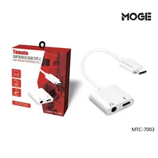 Adaptador Áudio Type-C | P2 + Carga Rápida | USB-C | 2 em 1 | MTC-7003