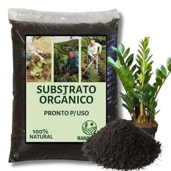 Substrato Orgânico Para Zamioculca Terra Adubada Nutritiva Pronta Para Uso Enraizamento Premium