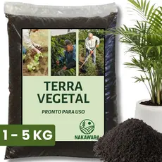 Terra Vegetal Adubada Orgânica 1kg a 5kg Pronta Plantio Vasos Hortas Jardins Flores Mudas