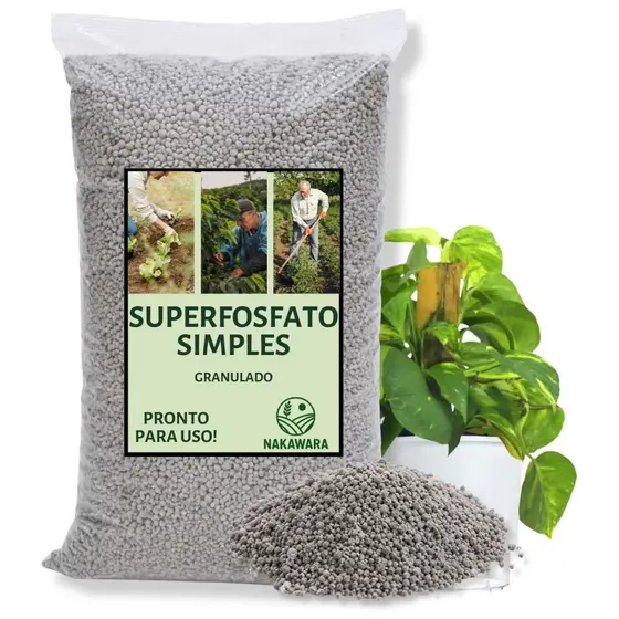 Superfosfato Simples Granulado Adubo Fertilizante Fosfatado Plantas Hortas Frutíferas Flores Raízes
