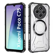 Capa Capinha Clear Proteção Nível Militar Compatível Com Carregador Por Indução Para Poco C75