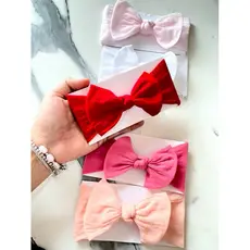 kit com 5 Faixinhas turbantes para bebê - Feitas à mão em Meia de Seda super Elástica e confortável - Não aperta