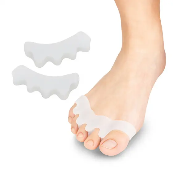 Separador de Dedos para Alívio e Correção | Silicone Super Confortável  8,5X2cm