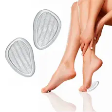 Par Palmilha Protetor Planta dos Pés Metatarso Silicone Adesivo Reutilizável