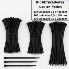 Abraçadeira Nylon Enforca Gato 3 Tamanhos 600 Und