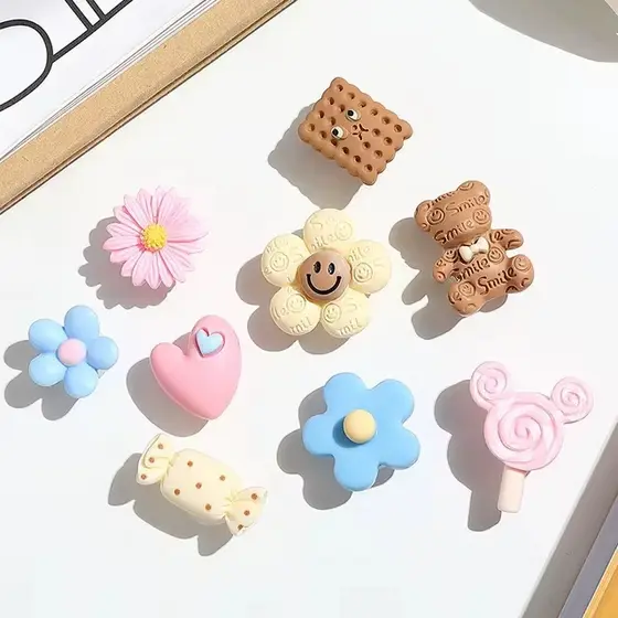 Pins Bonito Pérola Encantos Da Sapata Dos Desenhos Animados, Buraco Sapato Fivela Acessórios