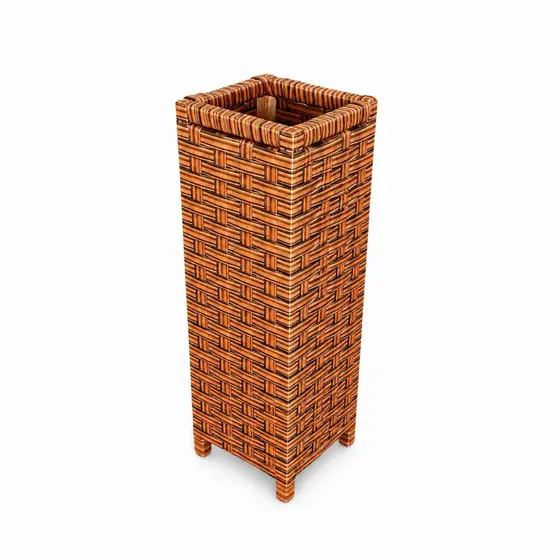 Vaso Torre Para Plantas Fibra Sintética Luxo Decoração