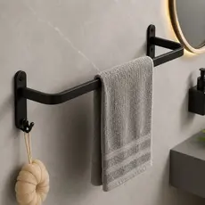 Porta Toalha Suporte Toalheiro Banheiro Duplo Inox Standard