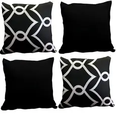 Capas de Almofada Decorativas Para Sofa Sala ou Quarto 45x45-Kit com 4 ou 2 Unidades Zíper Invisível
