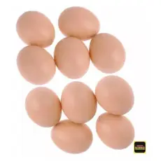 Kit 12 Ovos Falsos Brinquedo Plástico Para Indez Galinha Cor Colorido