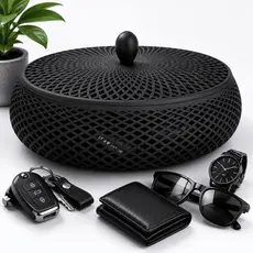 Cesto Florata Centro de Mesa Organizador Decorativo Estilo Boho para Sala e Jantar, Cachepot/Bandeja Multiuso