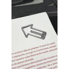 Kit 5 Unidades Marcador de Página Seta  bookmarks + Brinde Surpresa