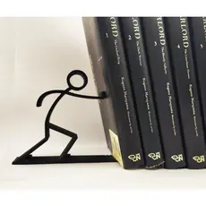 Suporte Livro Aparador Porta Livros Preto Bibliocanto Boneco