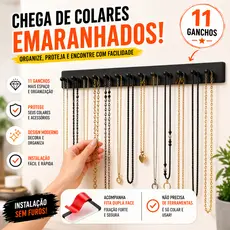 Expositor Organizador Colar Bijuterias De Parede Luxo Lamivi