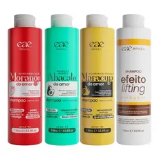 Shampoo De Tramento 1L Morango Do Amor | Abacate | Maracuja | Colageno | Eae Brazil