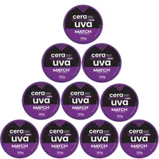 Kit 10 Pomada Cera Modeladora Uva 150g Mega Fixação 0% Frizz