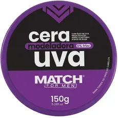 Pomada Cera Modeladora Uva 150g Mega Fixação 0% Frizz