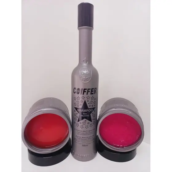 KIT PRATA MANUTENÇÃO DE CABELOS COM  QUIMICA C/3 COIFFER