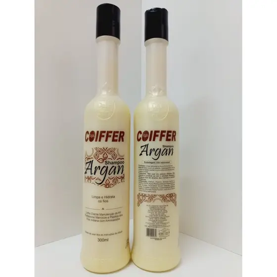 SHAMPOO ARGAN NUTRIÇÃO COIFFER 300ML.