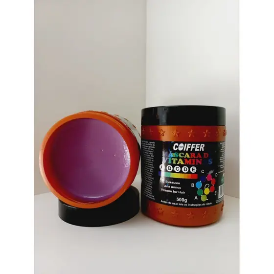 Mascara Para Controle De Queda Vitaminas 500g Coiffer