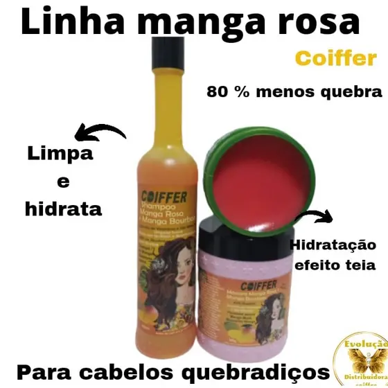 KIT MANGA QUE ANTI QUEBRA DOS FIOS E DA EMOLIENCIA C/3 COIFFER