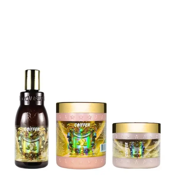 KIT PISTACHE, RESTAURAÇAO, HIDRATAÇÃO E NUTRIÇÃO POWER COIFFER C/3