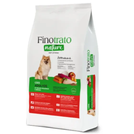 Ração Para Cachorro Finotrato Nature Cães Raças Pequenas e Médias 10,1kg