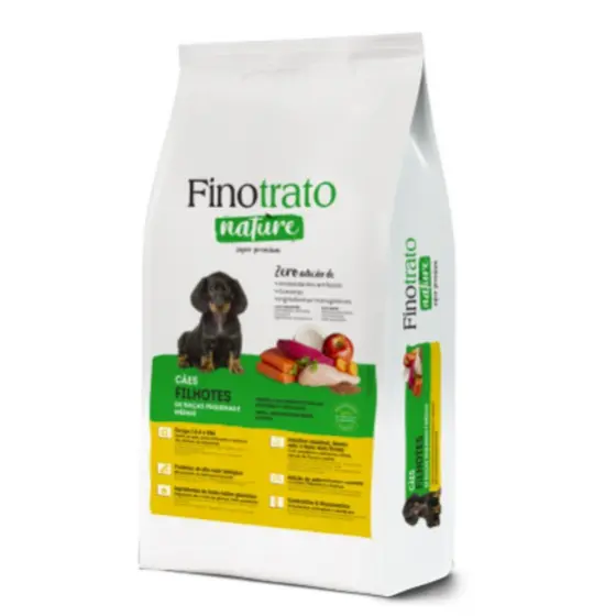 Ração Para Cachorro Finotrato Nature Cães Filhotes de Raças Pequenas e Médias 10 kg
