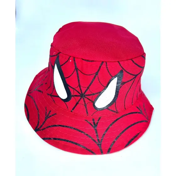 Chapéu Bucket Infantil Menino Personagem H. Aranha Spider Vermelho Varias Cores