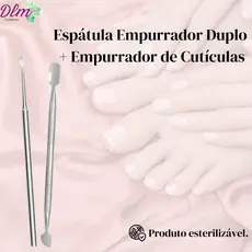 Empurrador Duplo 01 + Empurrador de Cuticulas 06 - Slim - Podologia / Manicure e Pedicure
