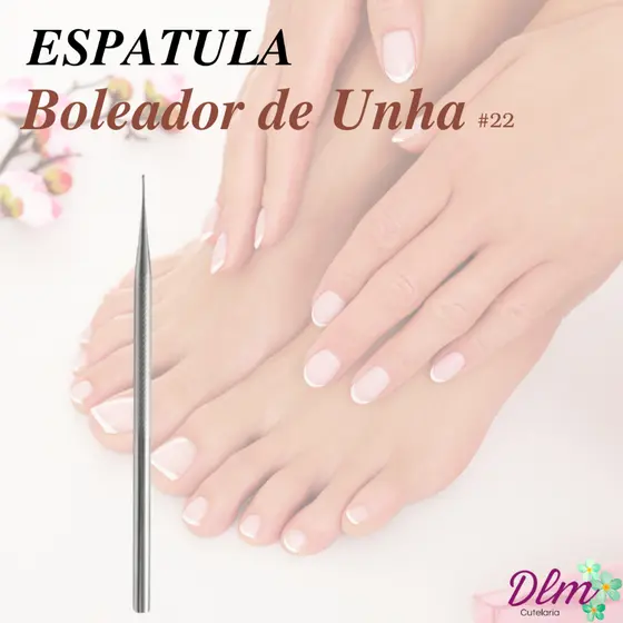 Slim - Espátula Inox Boleador de Unha Ref.22
