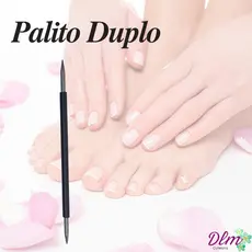 Palito 105 Duplo em Aço Inox Revestido com Silicone PRETO