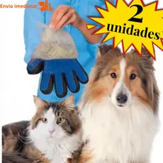 KIT 2 Luva Tira Pelos Pet Cães E Gatos Magnética