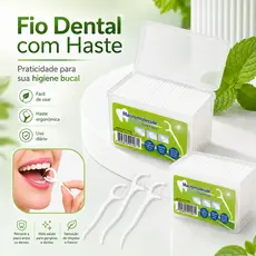 Kit Fio Dental Ultrafino Escova De Limpeza Interdental Pick Oral Higiene e Cuidado