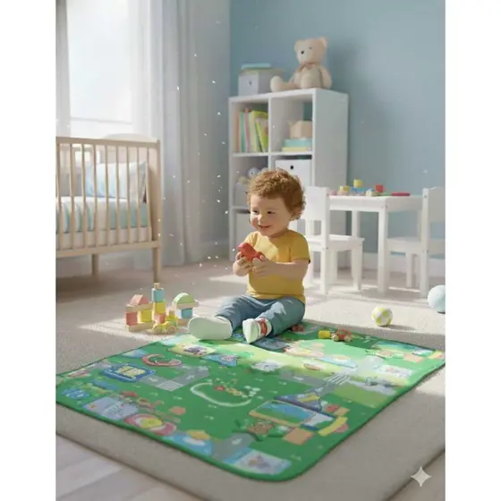 Tapete Infantil Atividades Emborrachado Impermeável Térmico 90 x 120