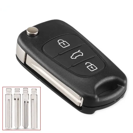 Substituição De Chave De Carro Remoto Shell 3BT Caixa Dobrável Para Kia K2 K5 Rio 3 Picanto Ceed Cerato Sportage Hyundai