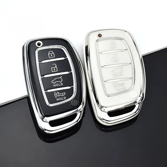 3 4 Botões Para Hyundai Tucson Santa Fe Rena Sonata Elantra Creta Ix35 Ix45 I10 I30 I40 TPU Carro Acessórios Da Tampa