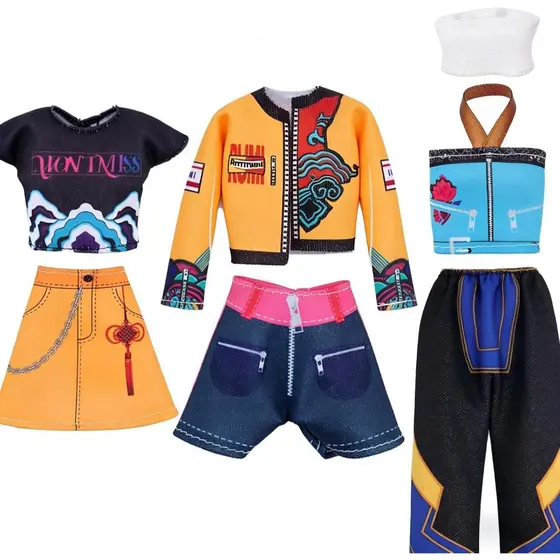 3 Conjuntos De Roupas De Boneca Estilo Kpop (Sem) , Acessórios Para De 11.5 Polegadas , Presente Ideal Aniversário , Mod