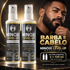 kit Tônico Capilar Para Homens e Mulheres Crescer Cabelo e Barba Spray 120 - Original