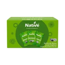 Sachê Açúcar Cristal Orgânico Naitive 200 Unidades 5gr