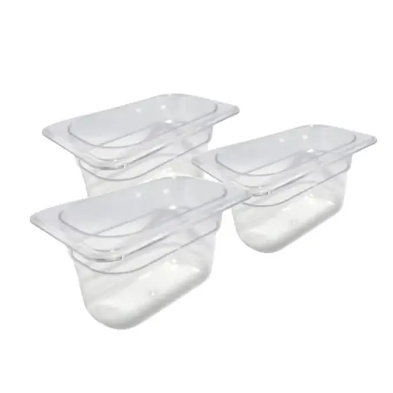 Kit Cuba Expositora Acrilico com Colher e Tampa - Self Service Sorveteria, Açaiteria, Buffet - 1,5L